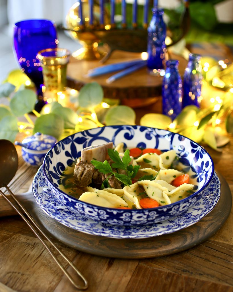 Short Rib Kreplach and Nana's Meat Soup