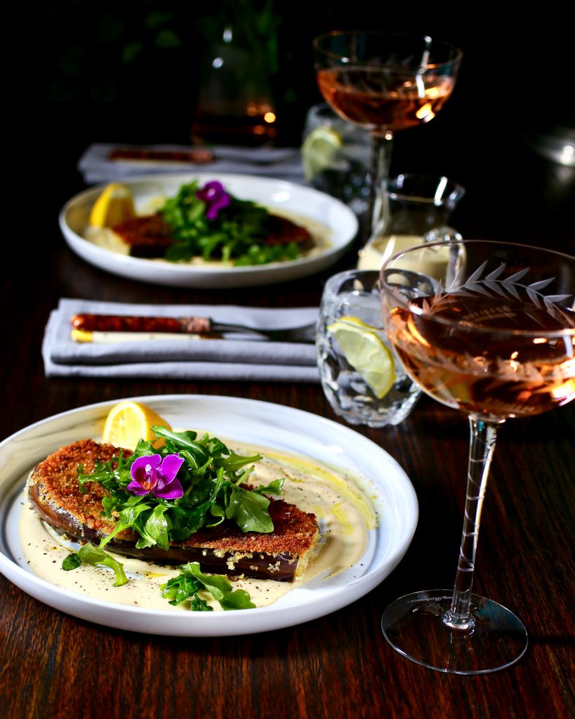 Eggplant Steaks, Restaurant Style