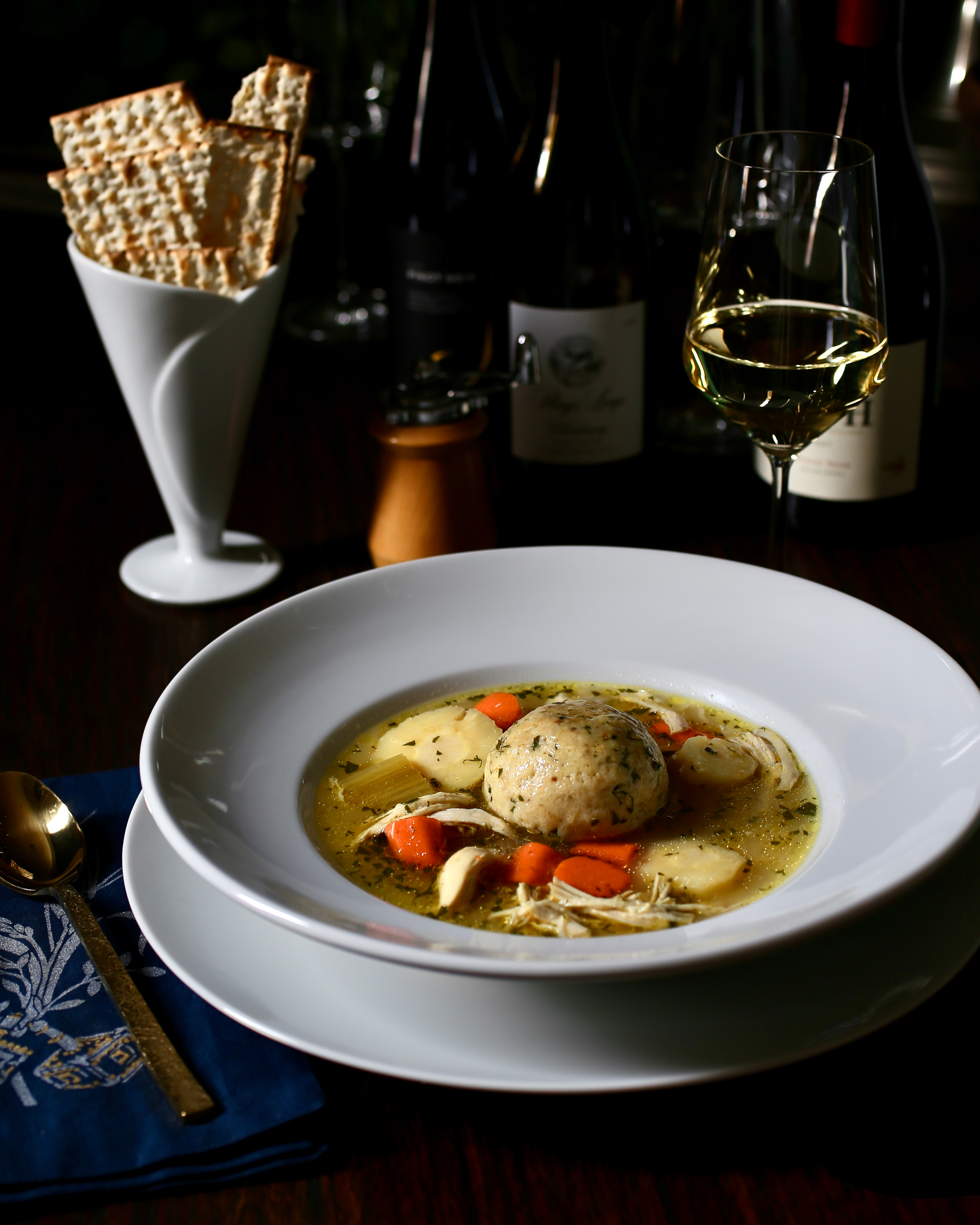 Chicken Soup with a Big Comforting Matzo Ball