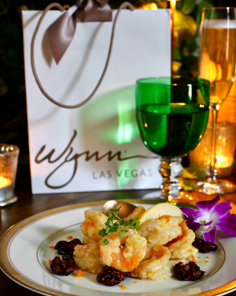 Fried Prawns with Candied Walnuts, Inspired by Wing Lei