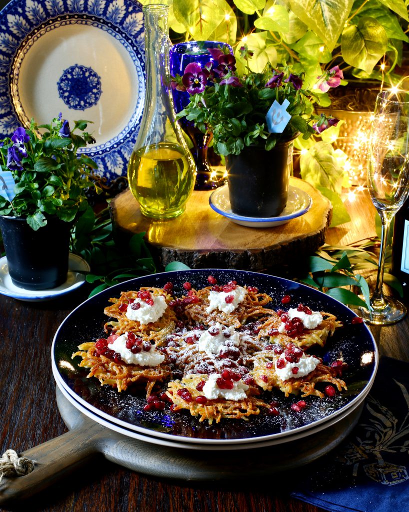 Latkes with Farmer Cheese