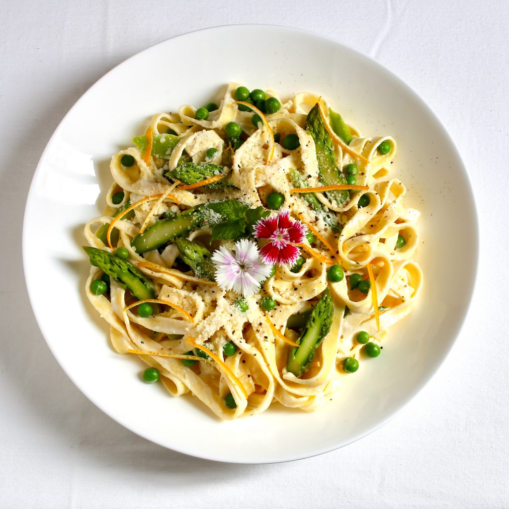 Springtime Pasta with Asparagus and Peas