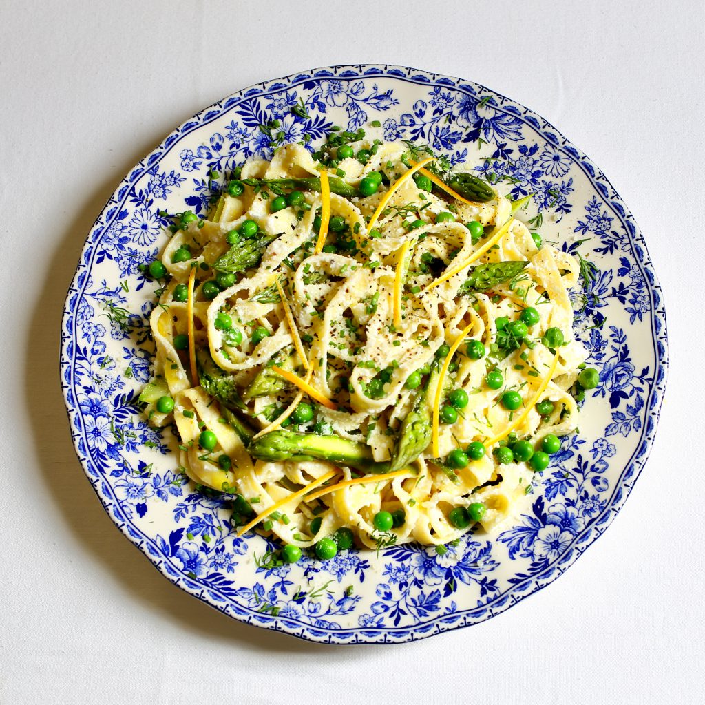 Springtime Pasta with Asparagus and Peas