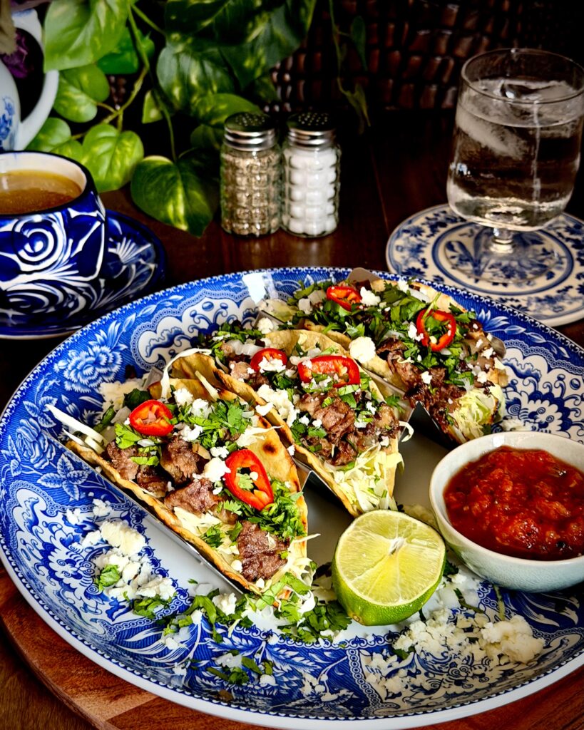 Beef Shank Tacos with Caldo