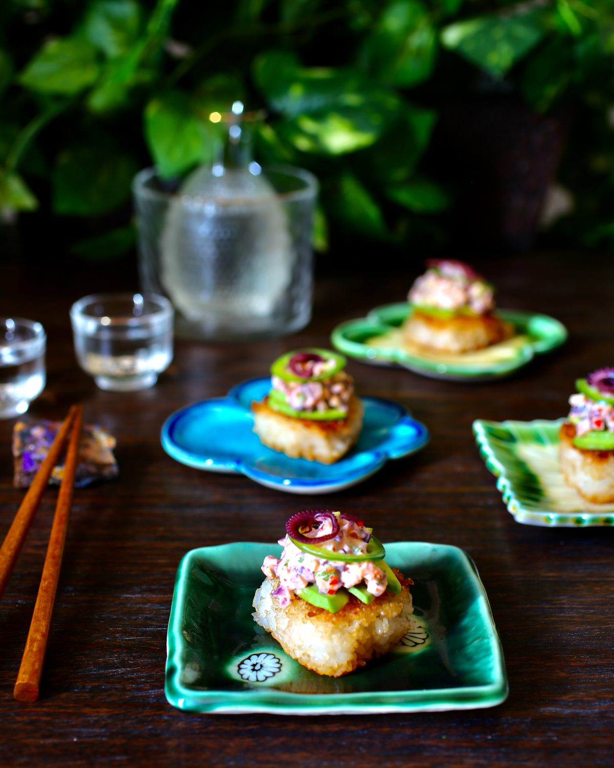 Spicy Octopus Crispy Rice - Taste With The Eyes