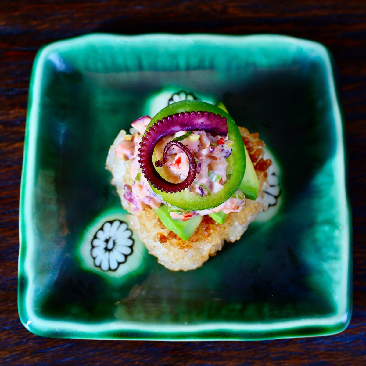 Spicy Octopus Crispy Rice - Taste With The Eyes
