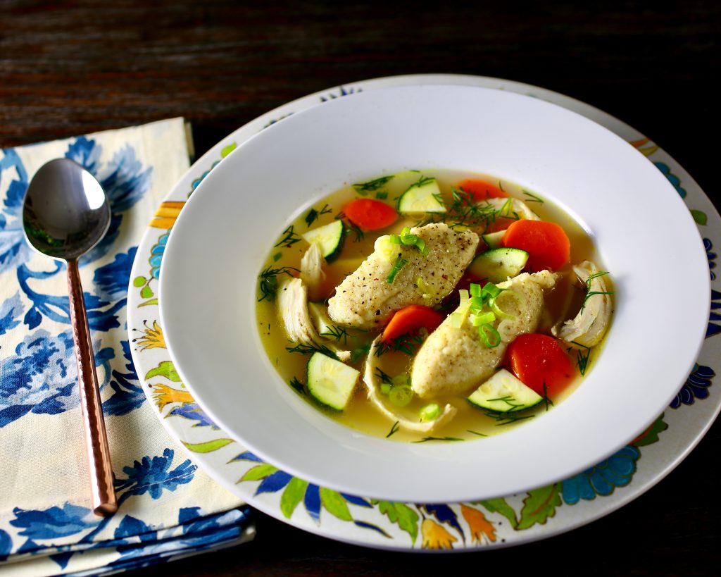 Chicken Soup with Hungarian Farina Dumplings