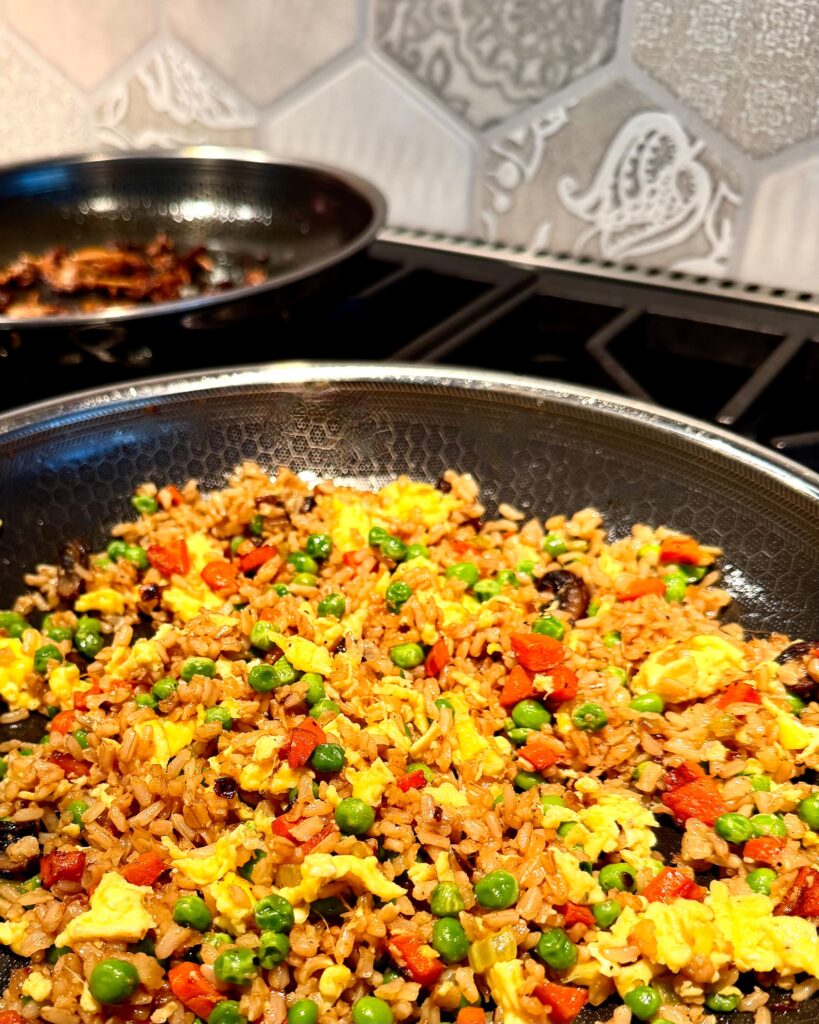 Foraged Hedgehog Mushroom Fried Rice