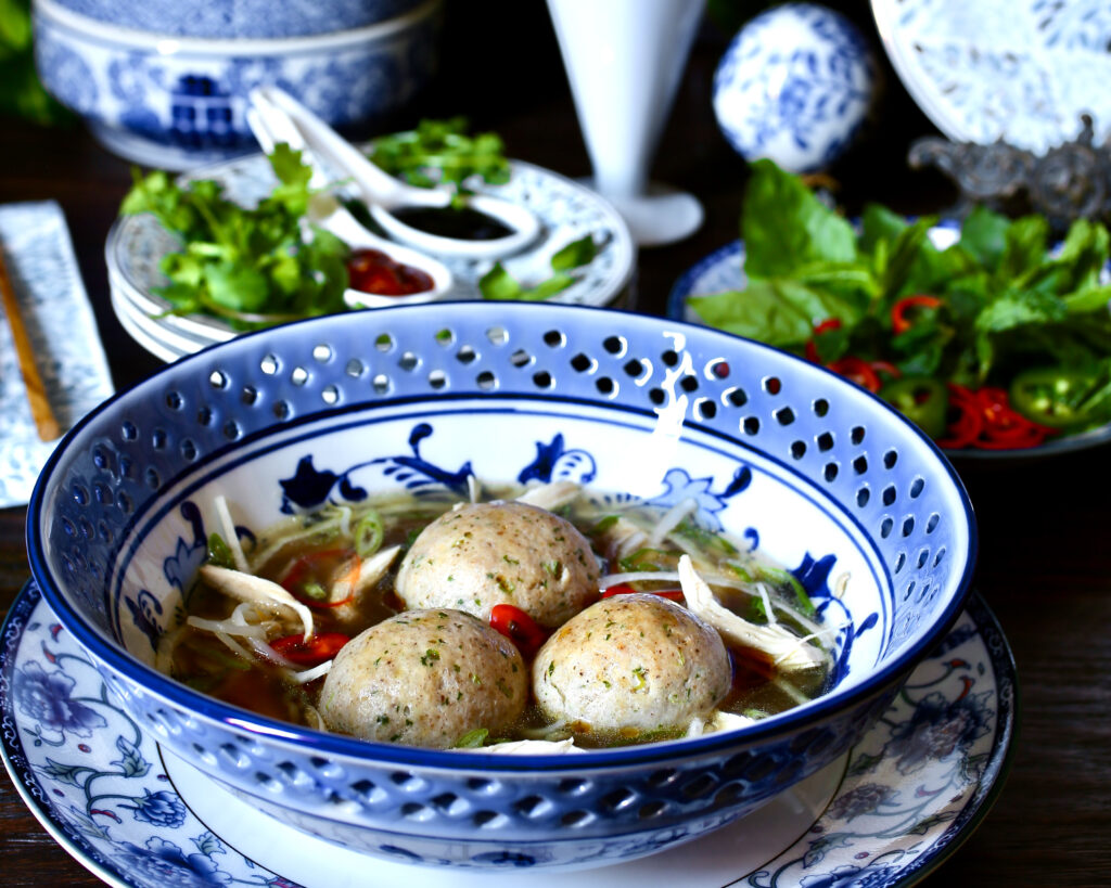 Matzoh Ball Chicken Soup, Vietnamese Flavors