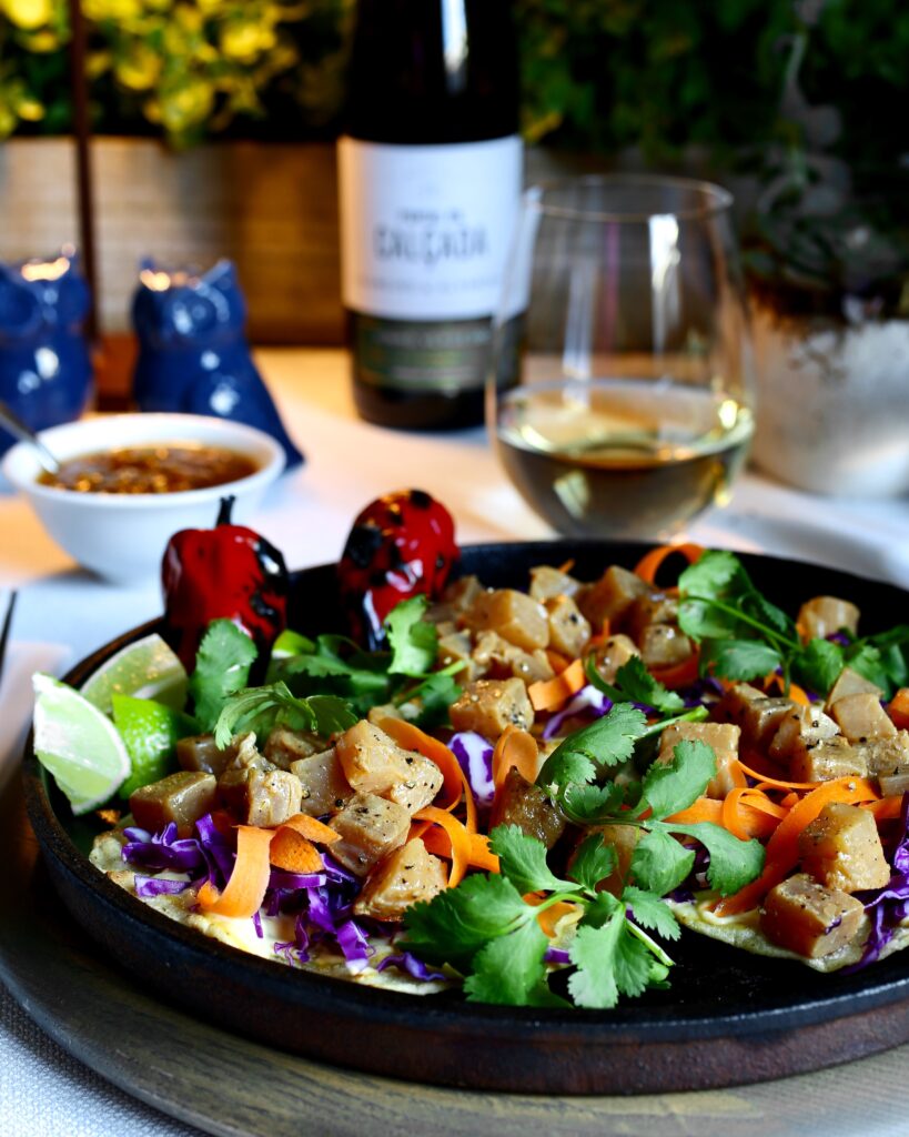 
Aji Amarillo Albacore Tostadas
