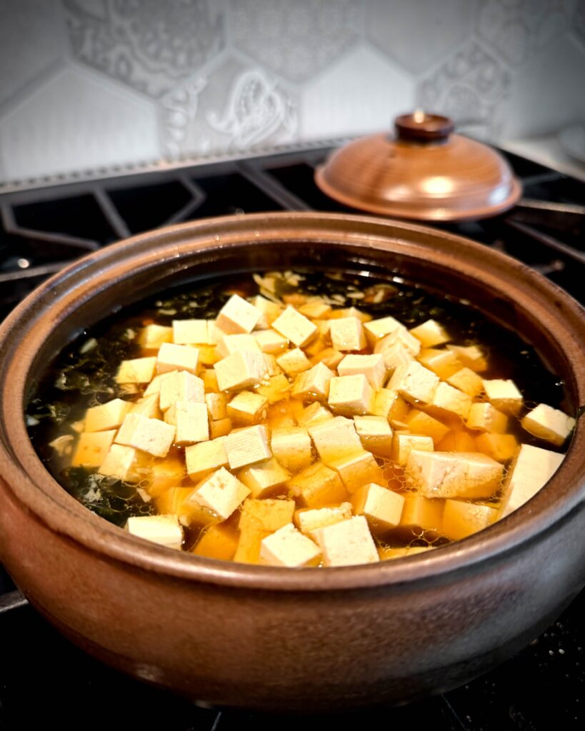 Seaweed Soup with Pork and Tofu (Miyeok Guk)