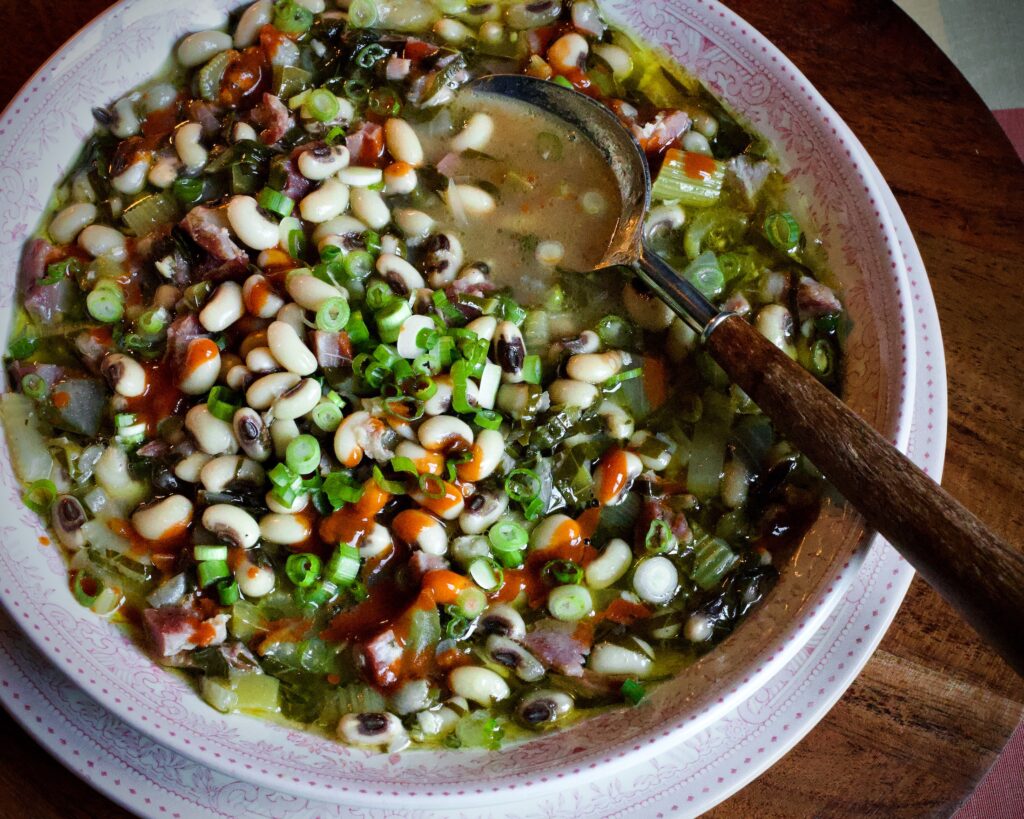 Hoppin' John Soup with Collards