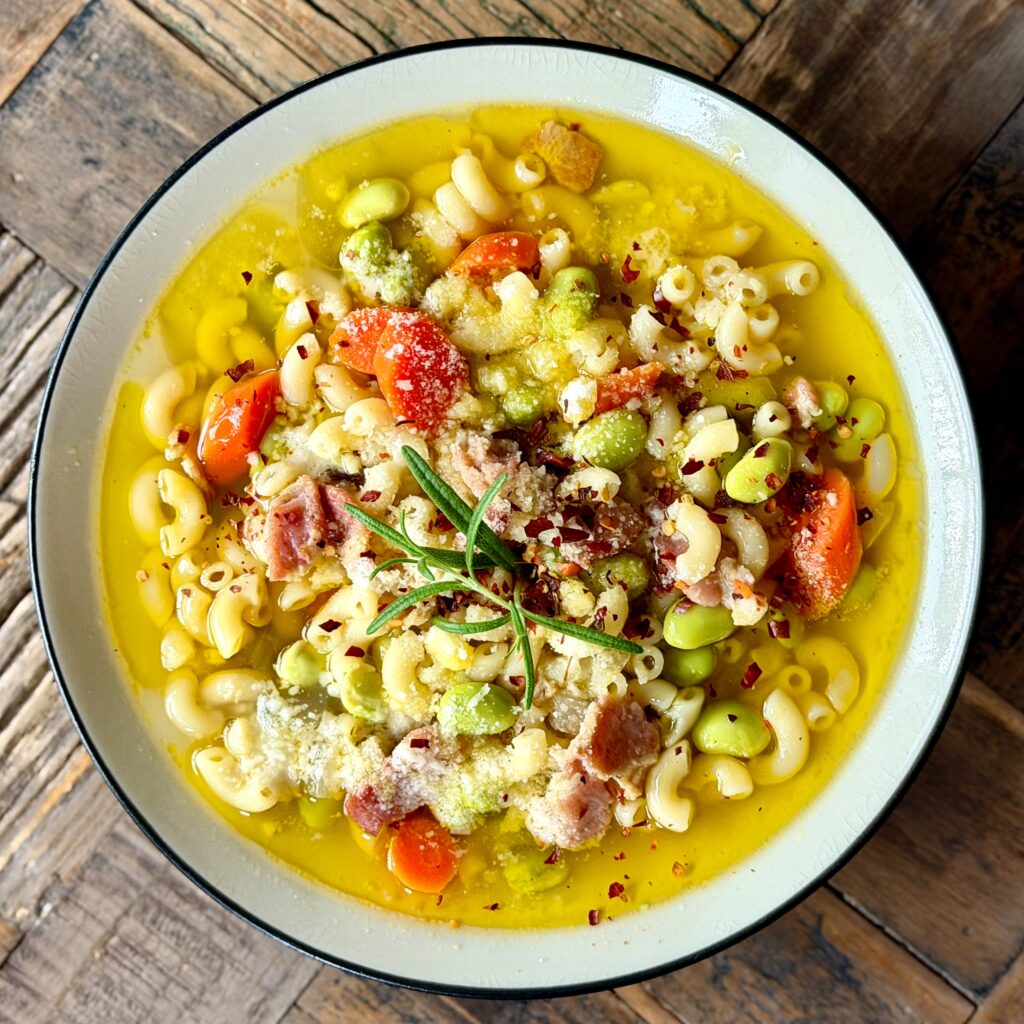 Edamame Pasta e Fagioli