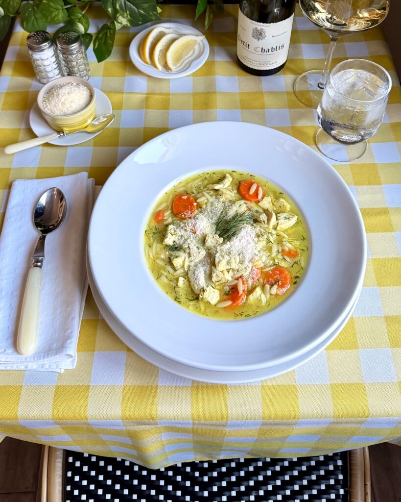 Lemon Chicken Orzo Soup