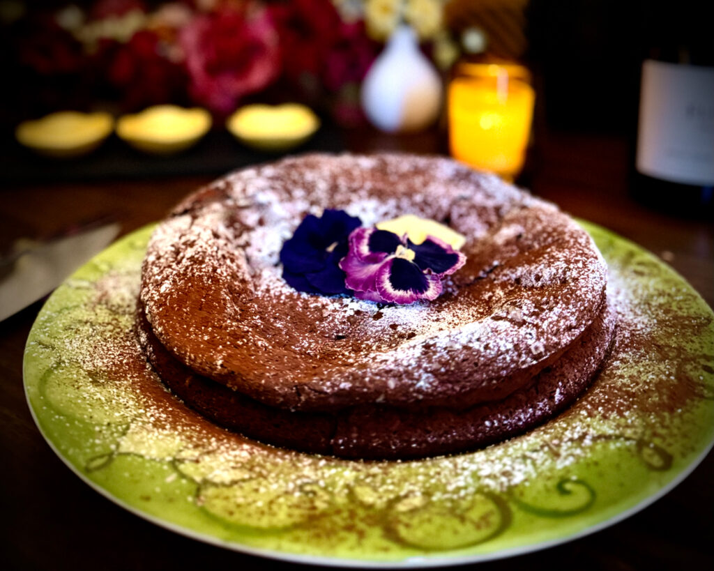 Salted Flourless Chocolate Cake