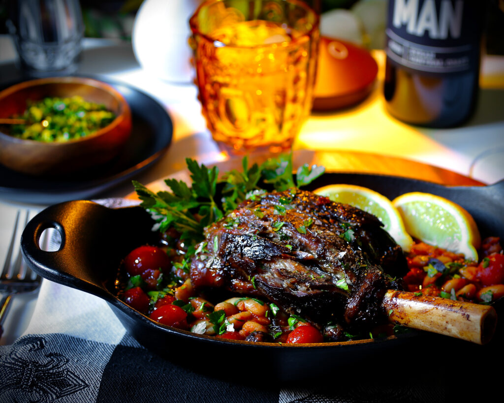Lamb Shanks and Cassoulet Beans