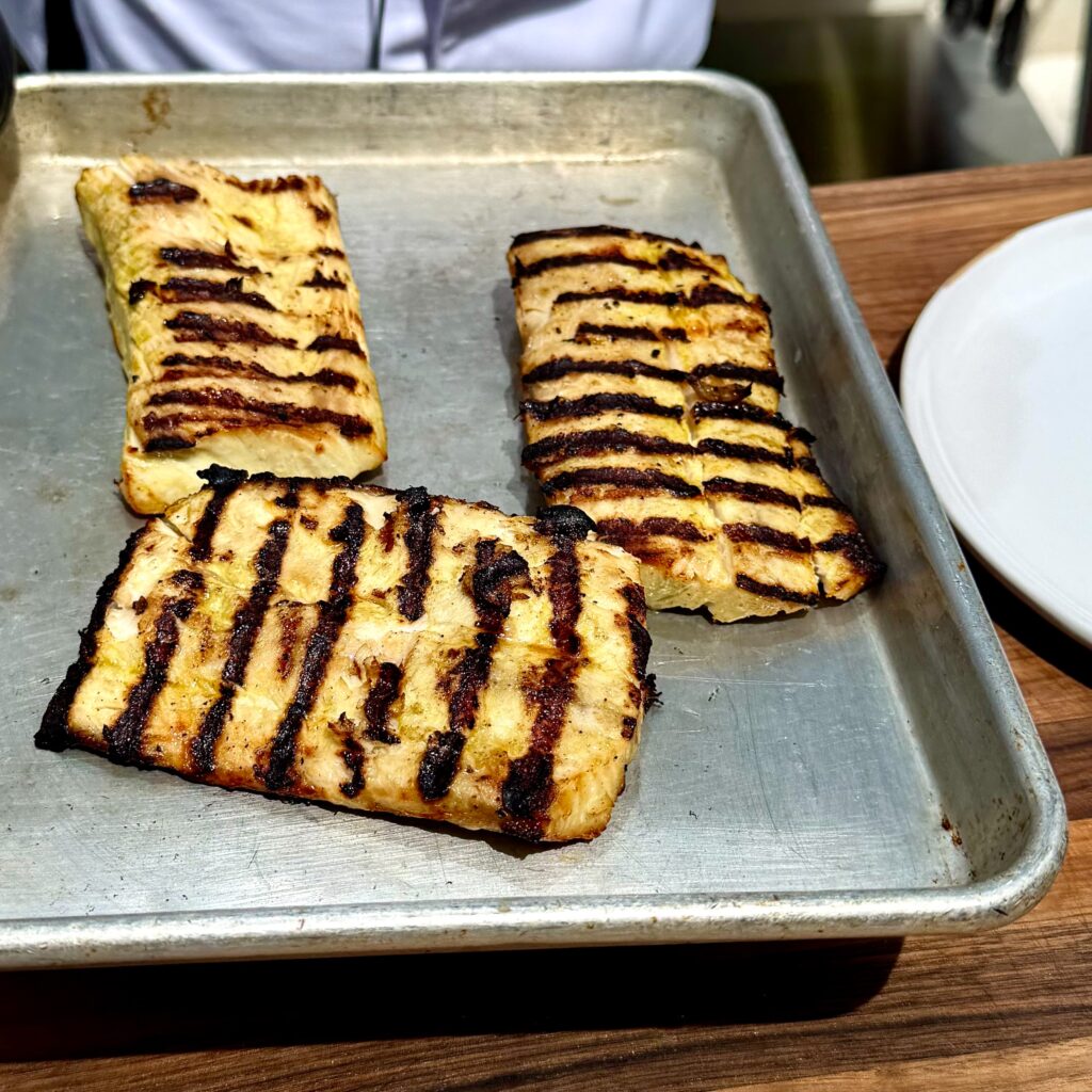 Grilled Mahi Mahi Tacos, Mojo Marinade