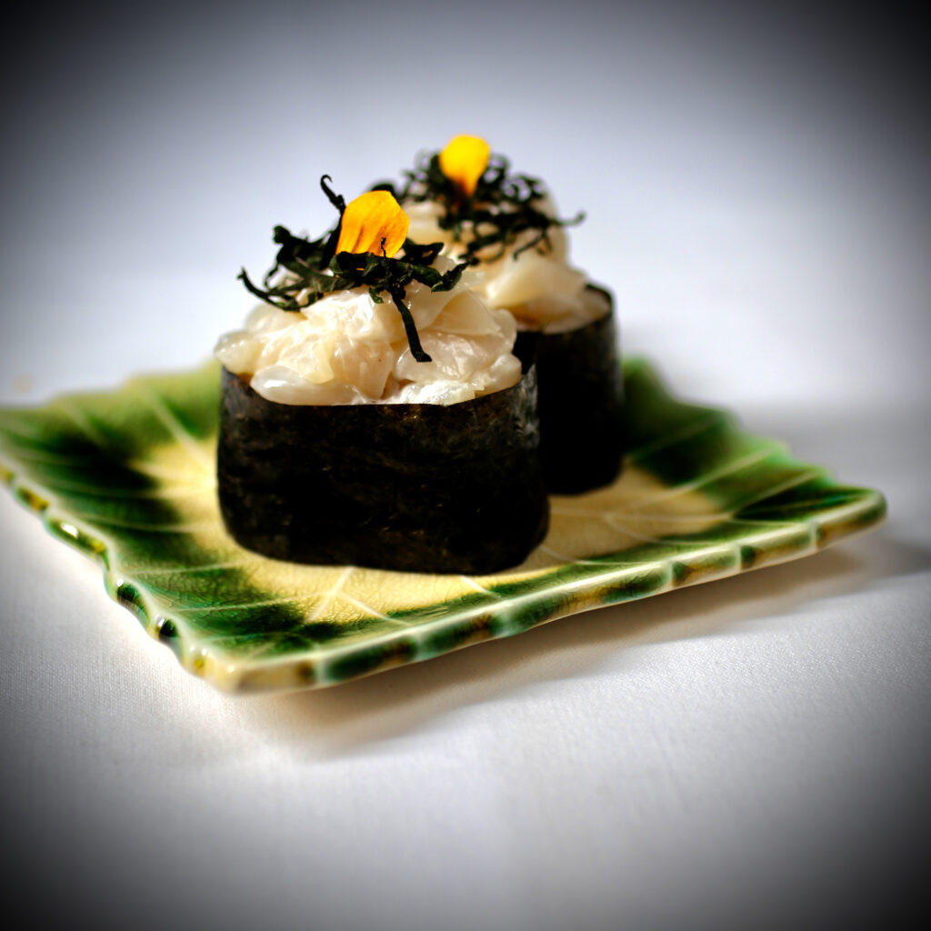 Scallop Sushi ~ Gunkan Maki Style