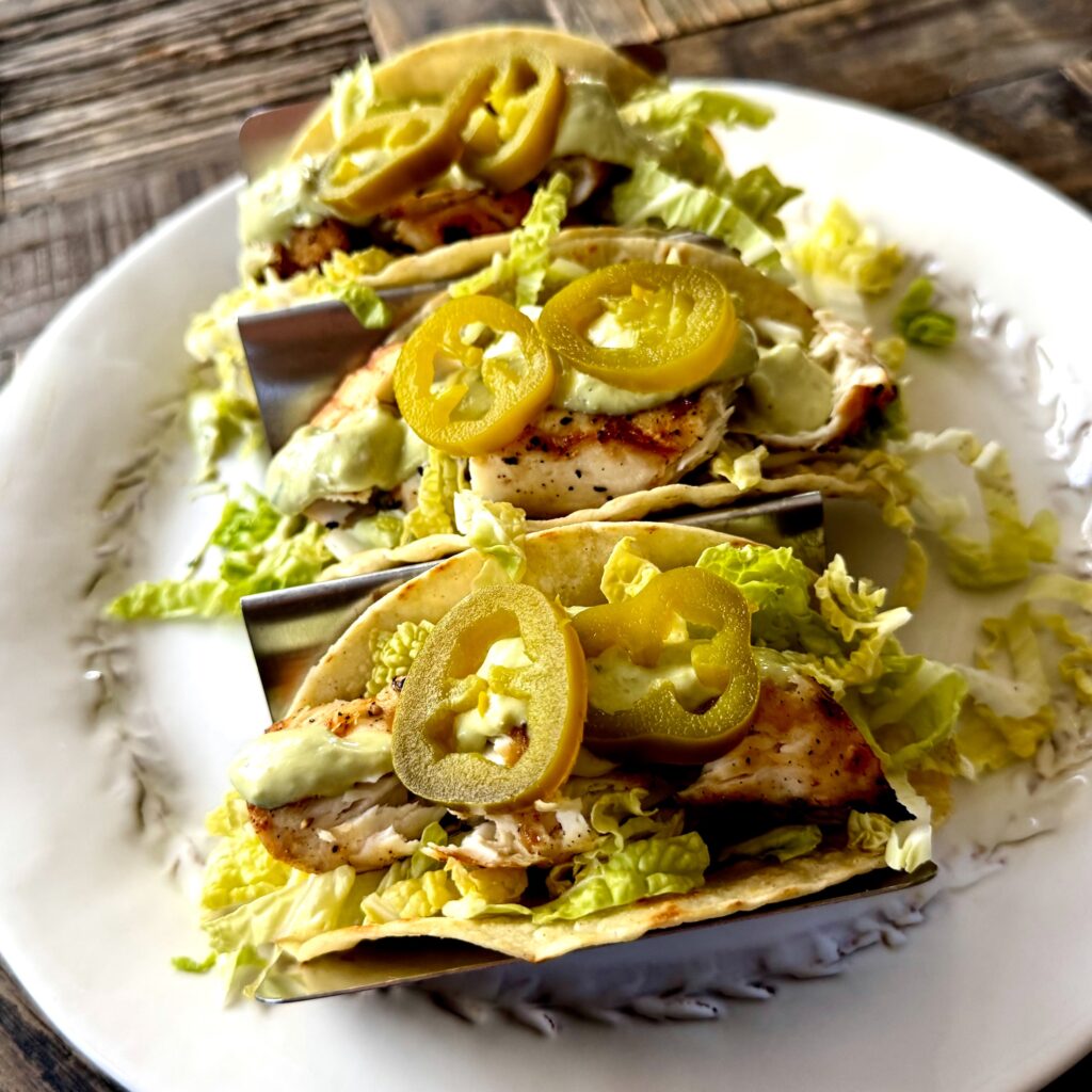 Grilled Mahi Mahi Tacos, Mojo Marinade