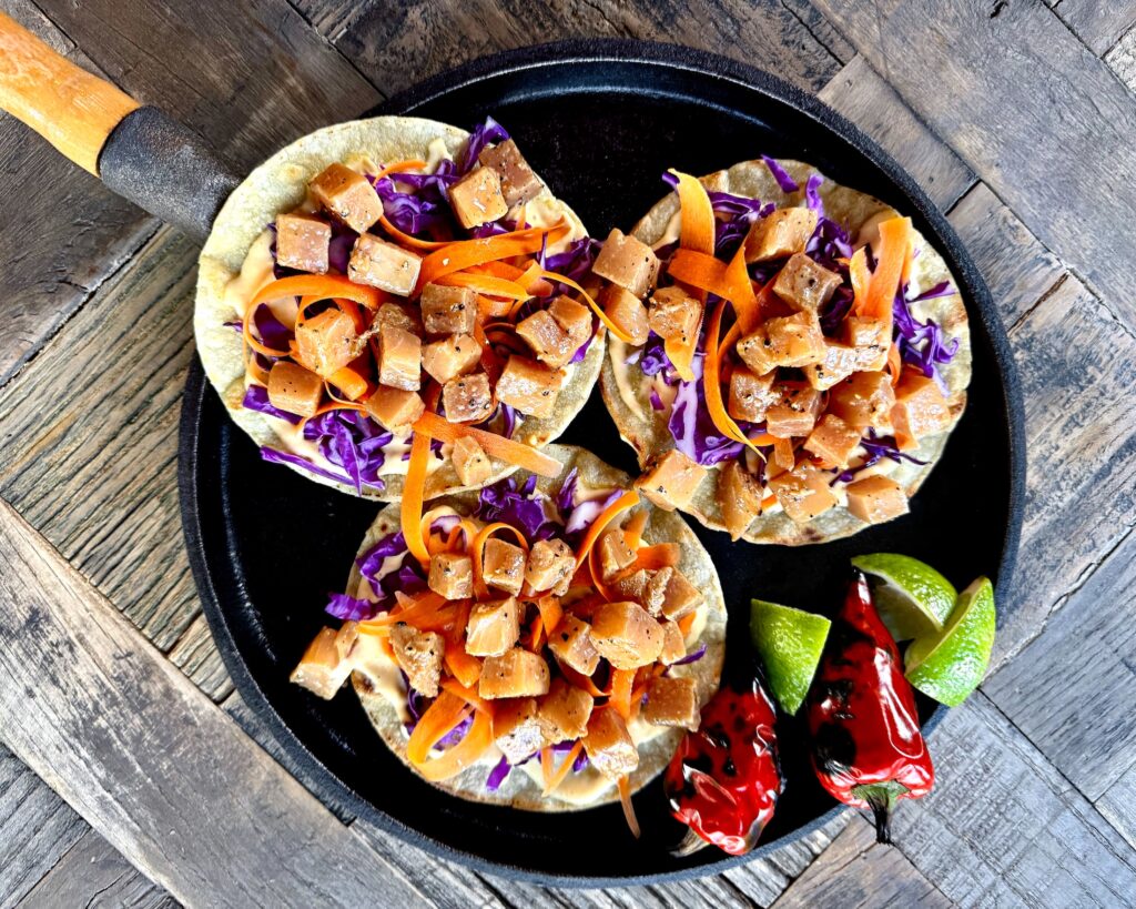 
Aji Amarillo Albacore Tostadas
