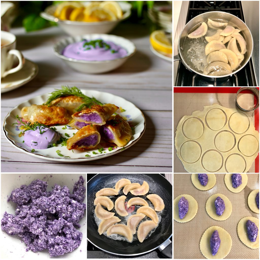 how to make purple pierogi