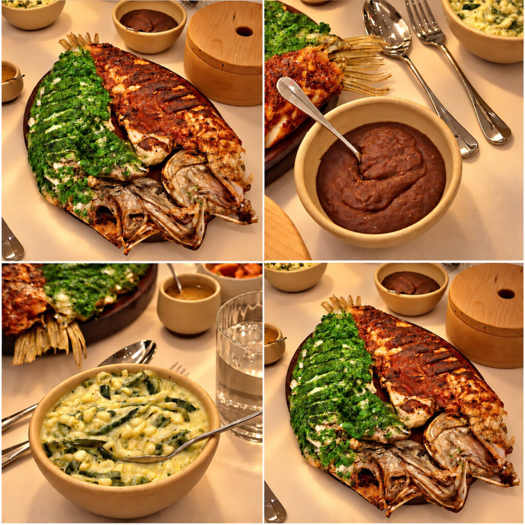 Pescado a la Talla (Contramar's Red and Green Grilled Snapper)