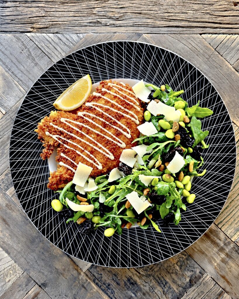 Chicken Milanese with Arugula