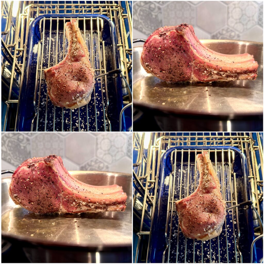Reverse-Sear Kurobuta Double-Bone Pork Chop