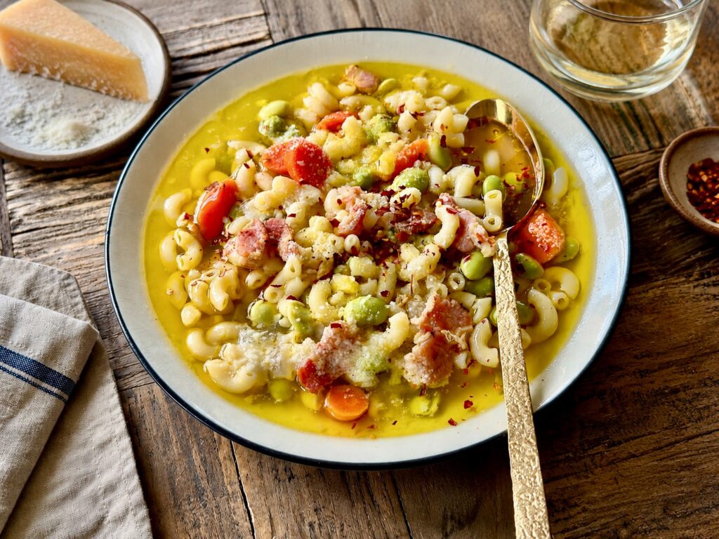 Edamame Pasta e Fagioli