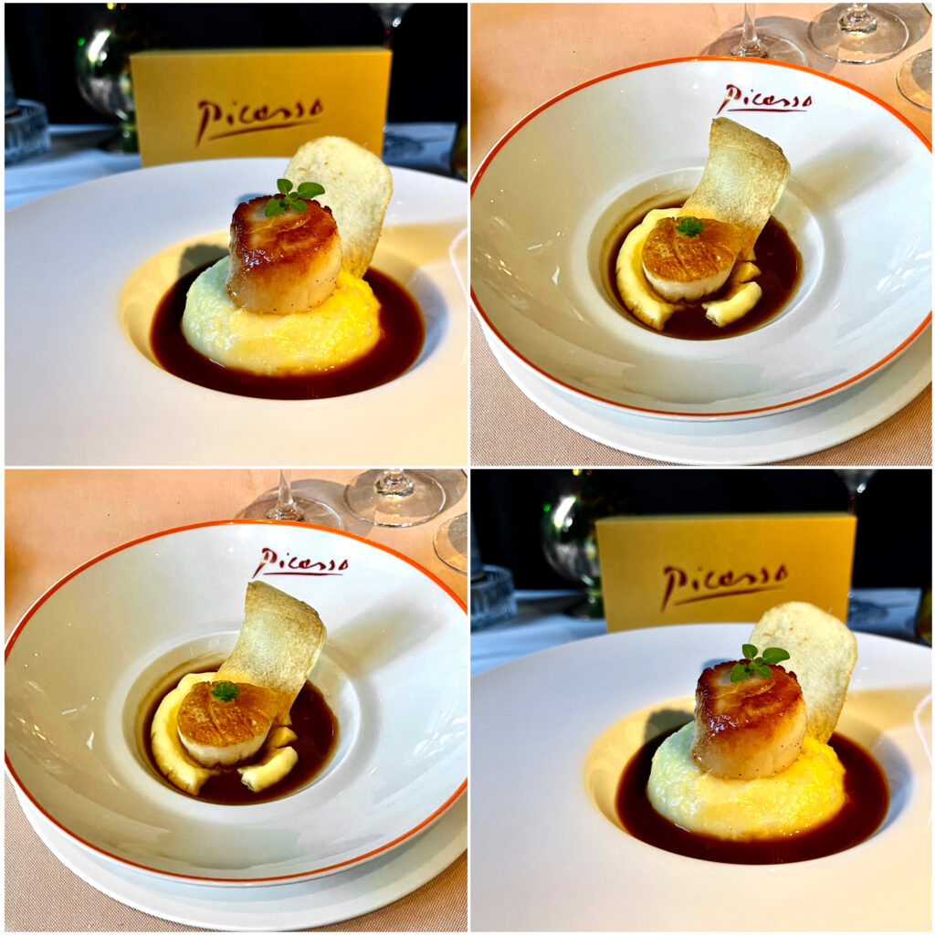 Picasso's Scallop, Potato Mousseline, Jus de Veau