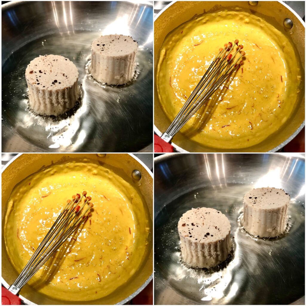 How to make Tofu "Scallop" with Saffron "Cream"