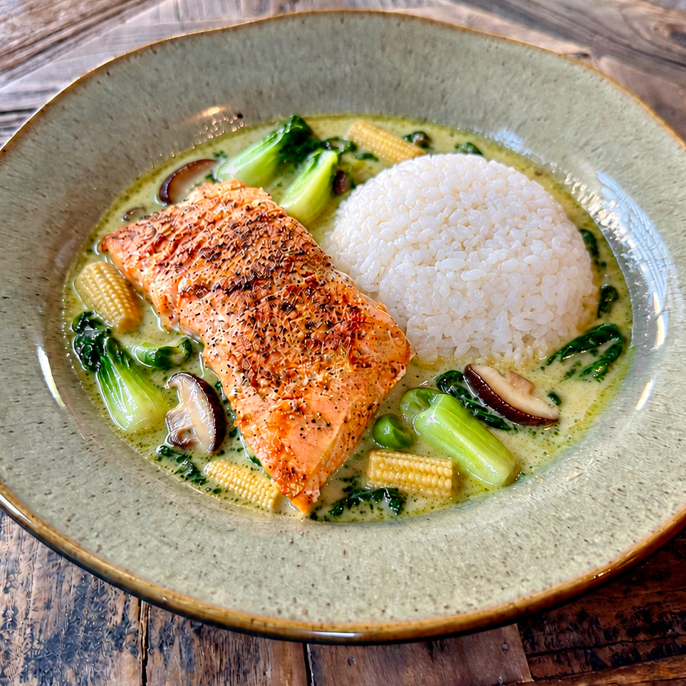 Thai Green Curry with Salmon