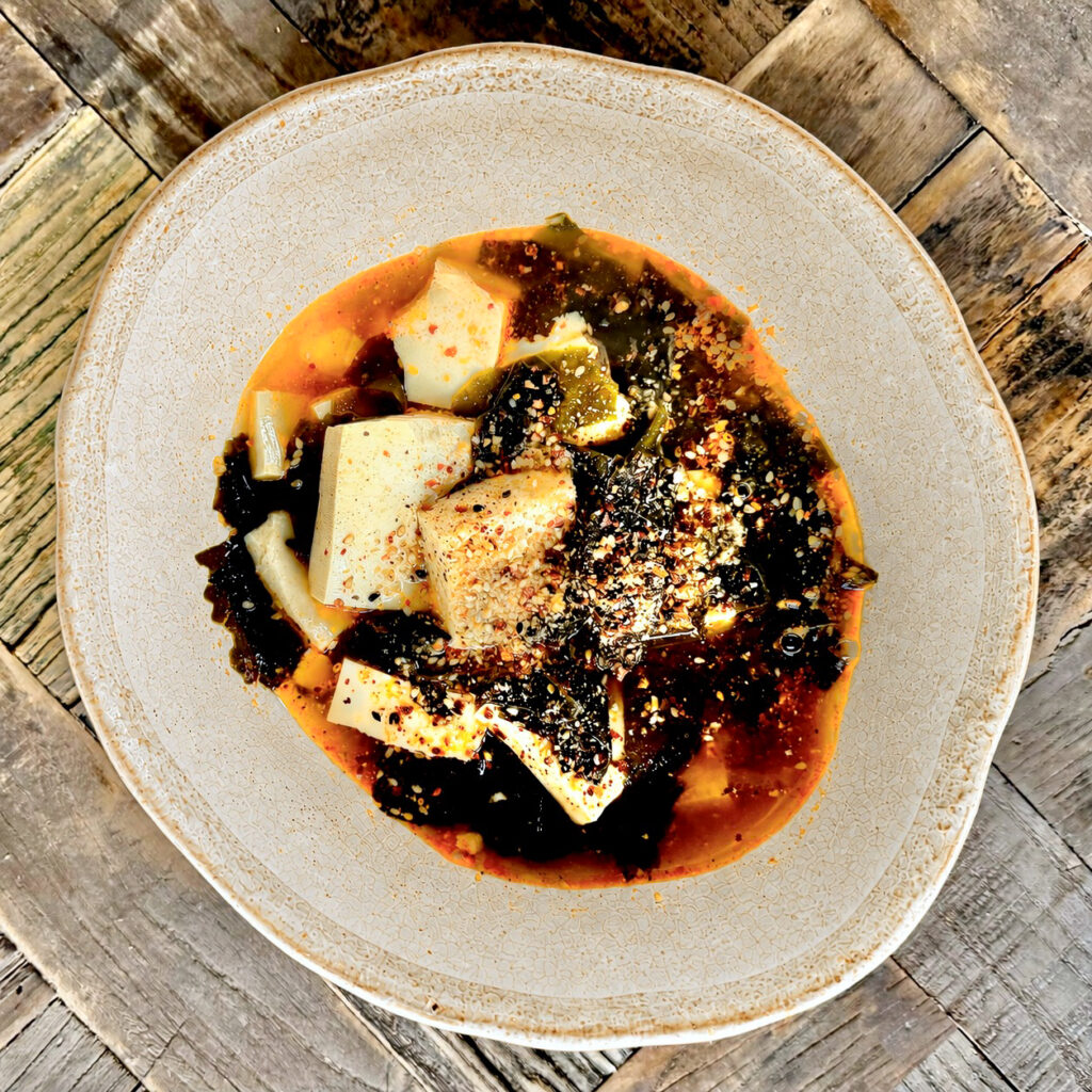 Silken Tofu and Wakame Hot Pot