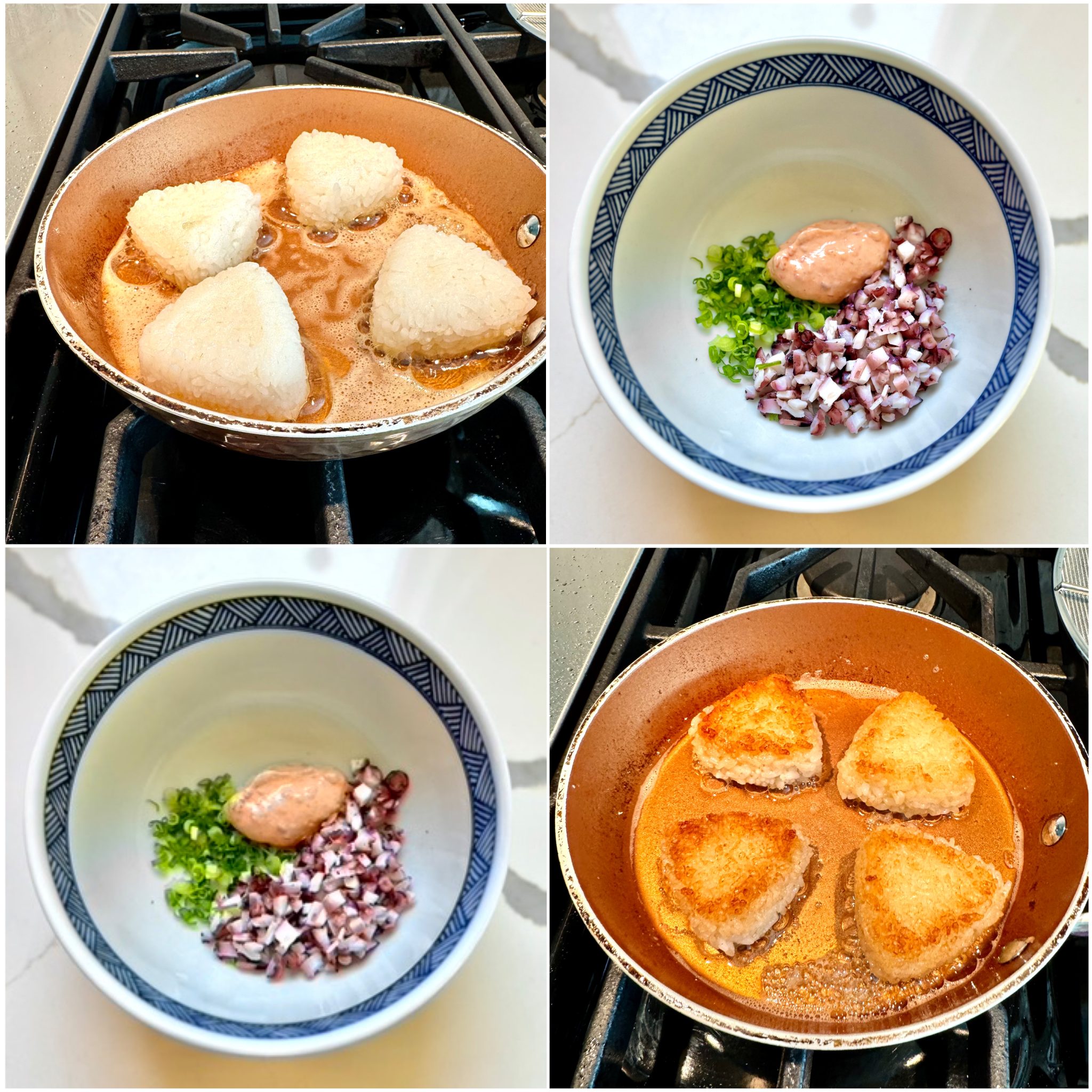 Spicy Octopus Crispy Rice - Taste With The Eyes