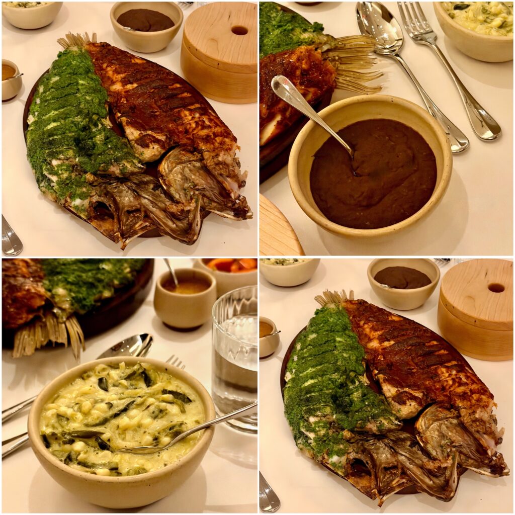 Pescado a la Talla (Contramar's Red and Green Grilled Snapper)