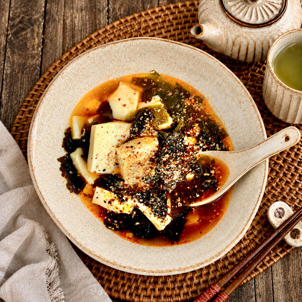 Silken Tofu and Wakame Hot Pot
