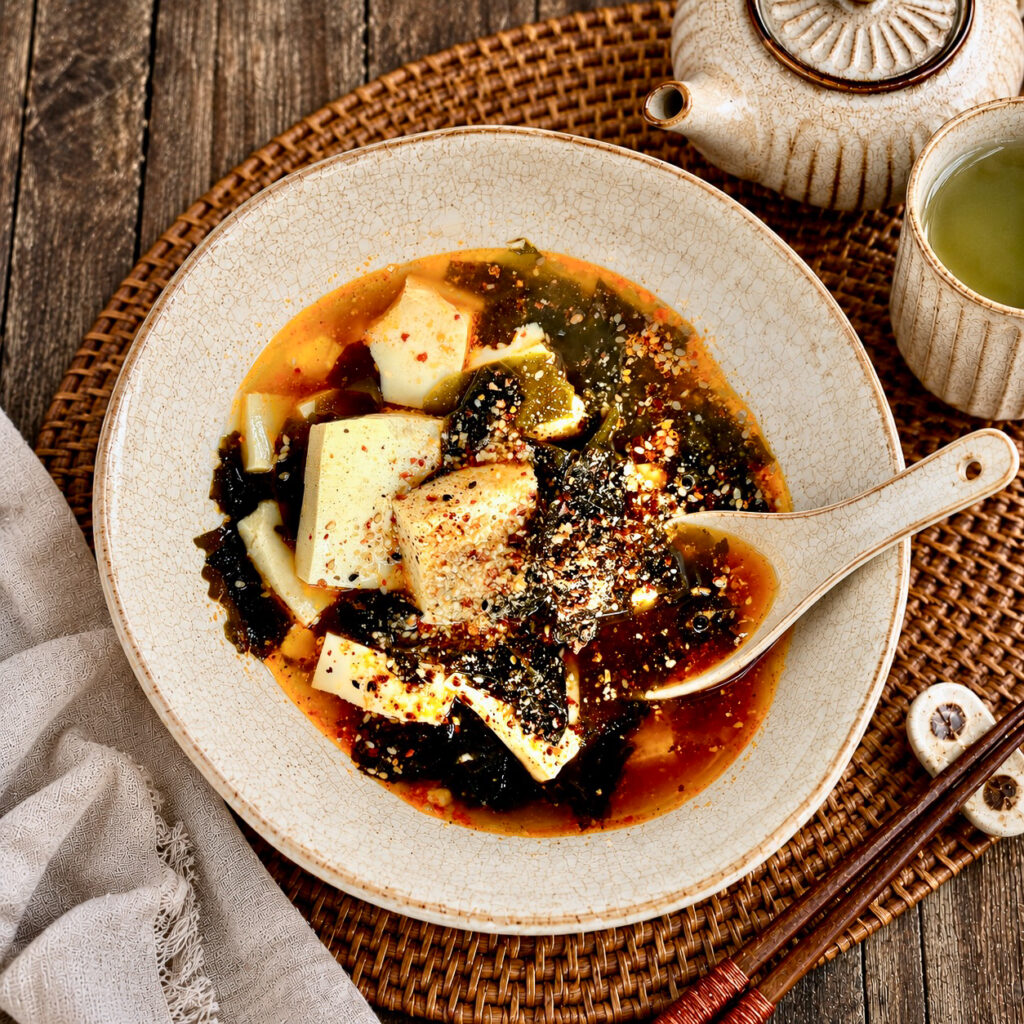 Silken Tofu and Wakame Hot Pot